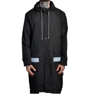 The Hideout Clothing Molding History Waterproof Raincoat Size M New with Tag